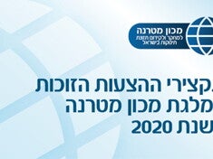 תקצירי ההצעות הזוכות במלגת מכון מטרנה לשנת 2020